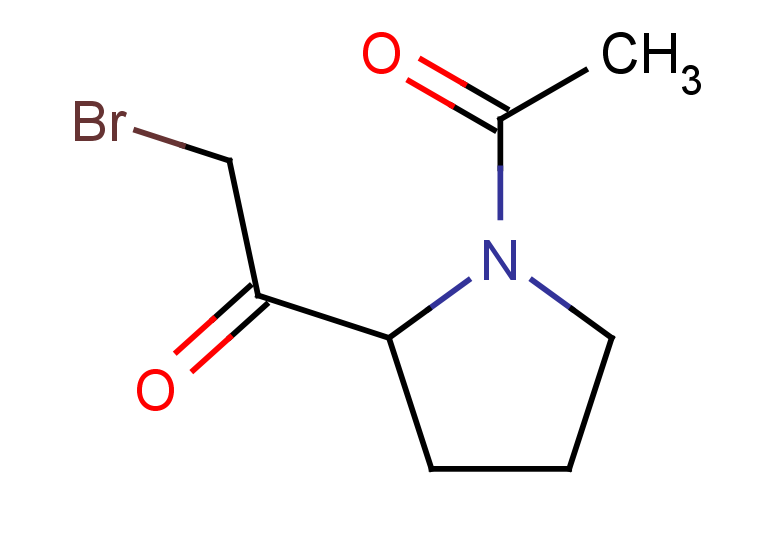 1-(1-acetylpyrrolidin-2-yl)-2-bromoethan-1-one