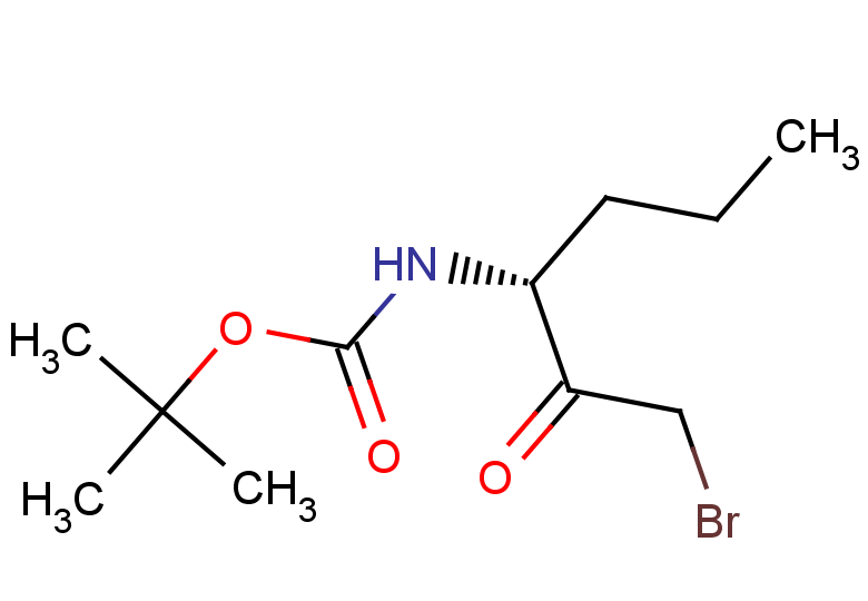 tert-butyl N-[(3R)-1-bromo-2-oxohexan-3-yl]carbamate