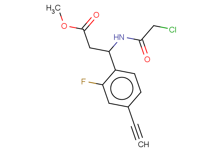 methyl 3-(2-chloroacetamido)-3-(4-ethynyl-2-fluorophenyl)propanoate