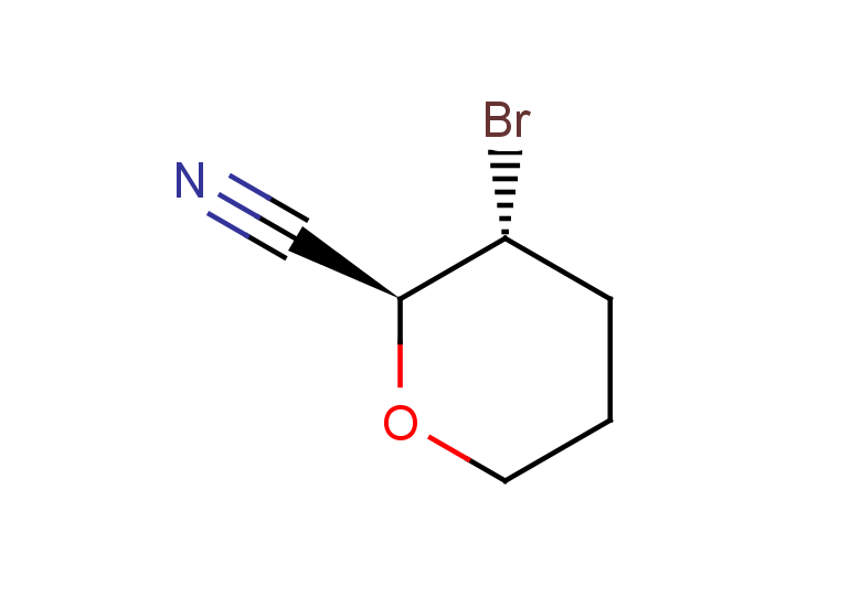 rac-(2R,3S)-3-bromooxane-2-carbonitrile, trans