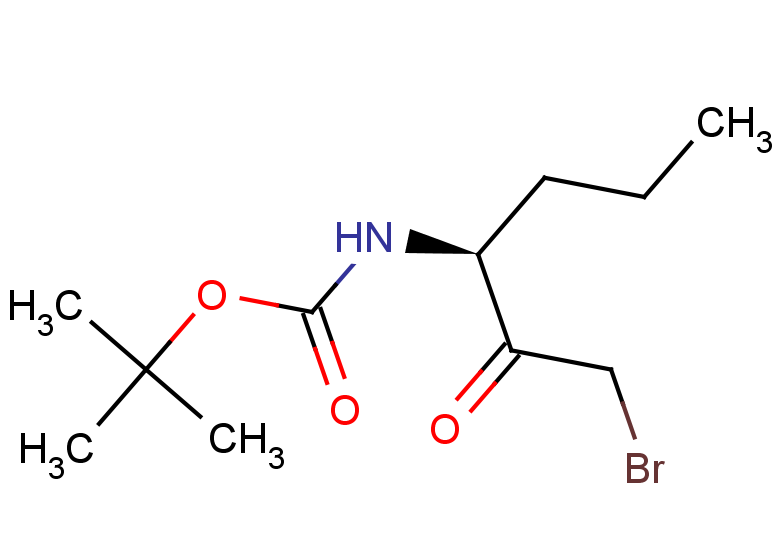 tert-butyl N-[(3S)-1-bromo-2-oxohexan-3-yl]carbamate
