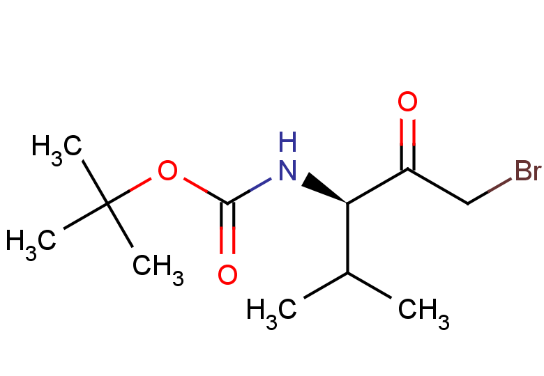 tert-butyl N-[(3R)-1-bromo-4-methyl-2-oxopentan-3-yl]carbamate