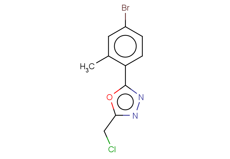2-(4-bromo-2-methylphenyl)-5-(chloromethyl)-1,3,4-oxadiazole