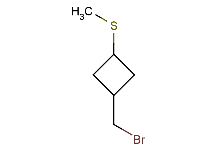 1-(bromomethyl)-3-(methylsulfanyl)cyclobutane, Mixture of diastereomers