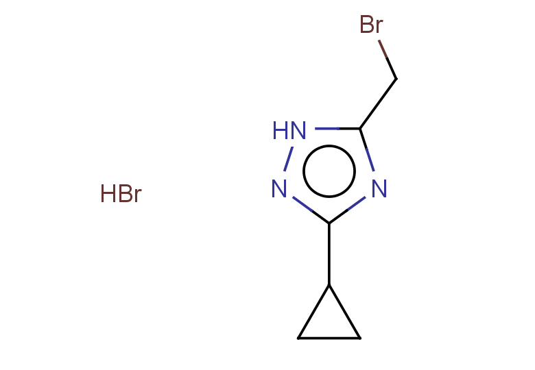5-(bromomethyl)-3-cyclopropyl-1H-1,2,4-triazole hydrobromide