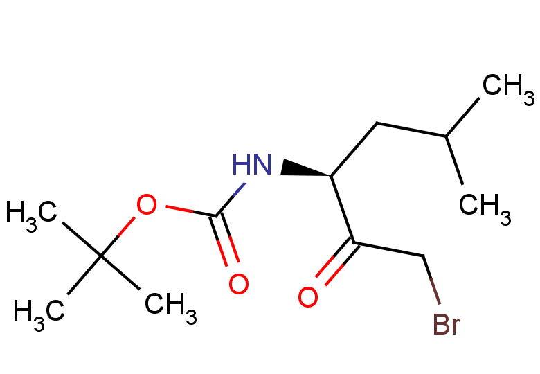 tert-butyl N-[(3S)-1-bromo-5-methyl-2-oxohexan-3-yl]carbamate