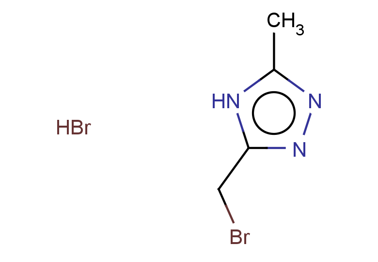 3-(bromomethyl)-5-methyl-4H-1,2,4-triazole hydrobromide