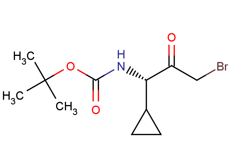 tert-butyl N-[(1S)-3-bromo-1-cyclopropyl-2-oxopropyl]carbamate