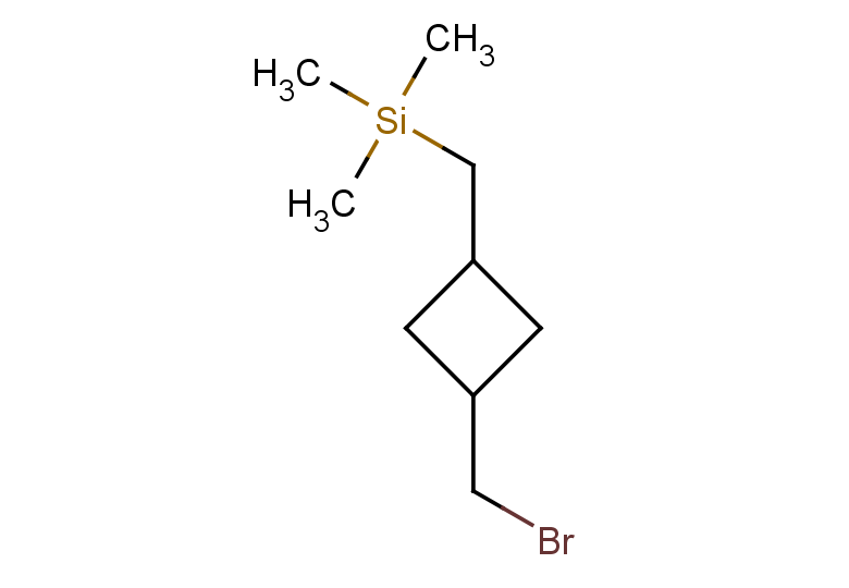 {[3-(bromomethyl)cyclobutyl]methyl}trimethylsilane, Mixture of diastereomers
