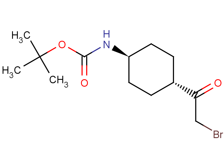 rac-tert-butyl N-[(1r,4r)-4-(2-bromoacetyl)cyclohexyl]carbamate, trans