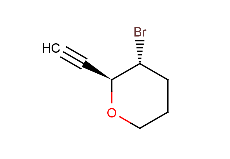 rac-(2R,3S)-3-bromo-2-ethynyloxane, trans