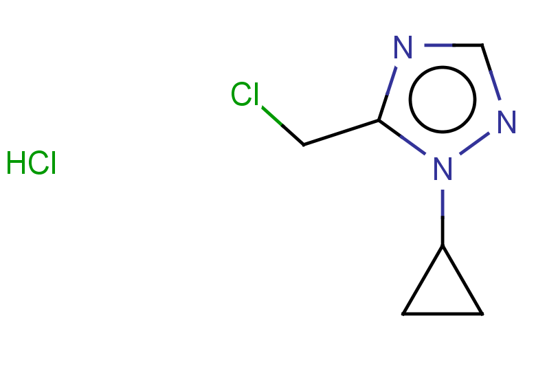 5-(chloromethyl)-1-cyclopropyl-1H-1,2,4-triazole hydrochloride