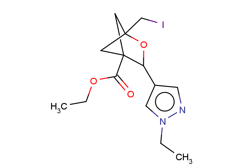 ethyl 3-(1-ethyl-1H-pyrazol-4-yl)-1-(iodomethyl)-2-oxabicyclo[2.1.1]hexane-4-carboxylate