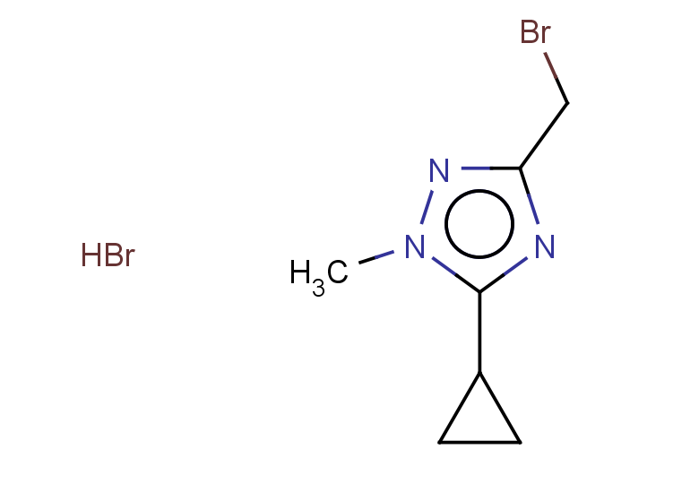 3-(bromomethyl)-5-cyclopropyl-1-methyl-1H-1,2,4-triazole hydrobromide
