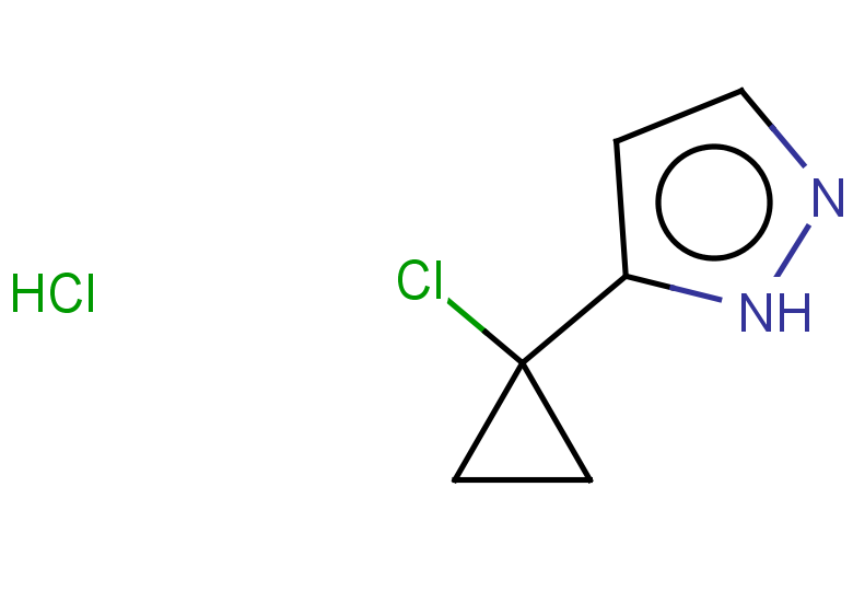 5-(1-chlorocyclopropyl)-1H-pyrazole hydrochloride