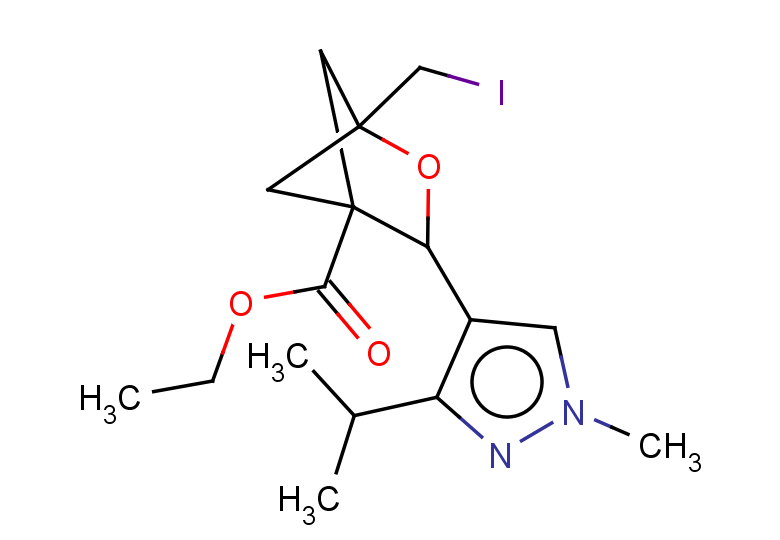 ethyl 1-(iodomethyl)-3-[1-methyl-3-(propan-2-yl)-1H-pyrazol-4-yl]-2-oxabicyclo[2.1.1]hexane-4-carboxylate