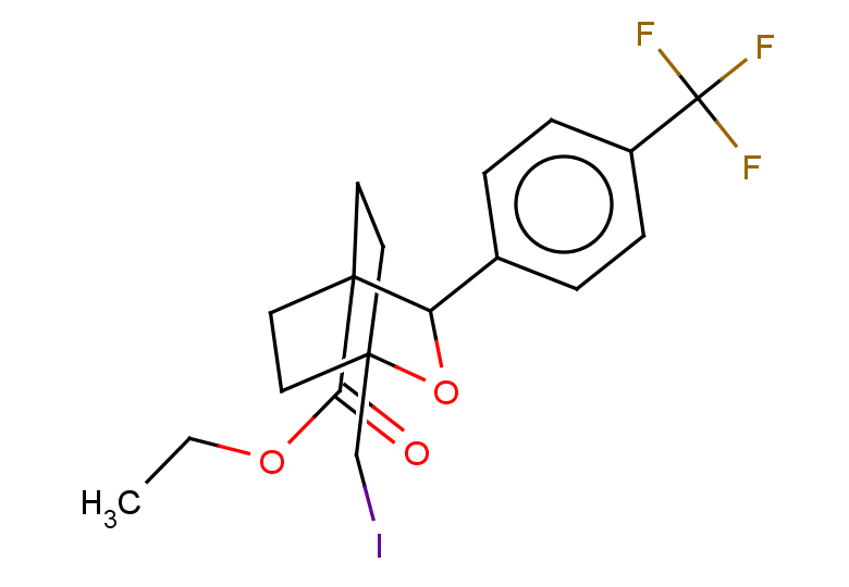ethyl 1-(iodomethyl)-3-[4-(trifluoromethyl)phenyl]-2-oxabicyclo[2.2.2]octane-4-carboxylate