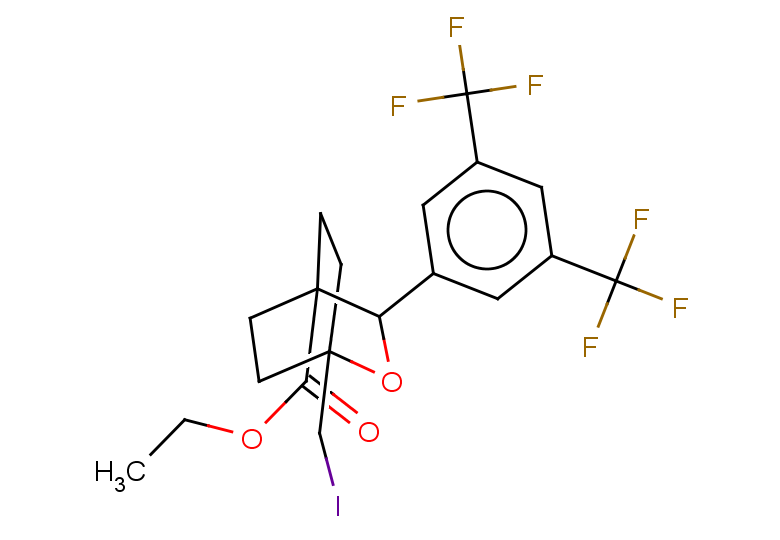 ethyl 3-[3,5-bis(trifluoromethyl)phenyl]-1-(iodomethyl)-2-oxabicyclo[2.2.2]octane-4-carboxylate