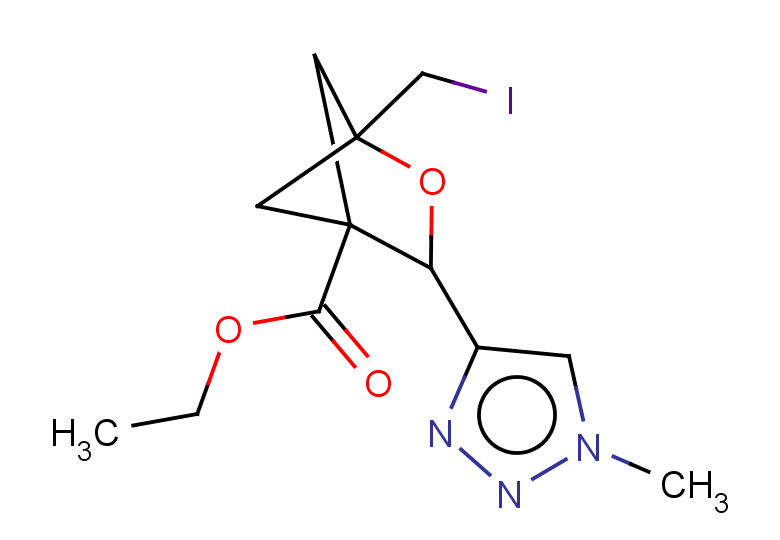 ethyl 1-(iodomethyl)-3-(1-methyl-1H-1,2,3-triazol-4-yl)-2-oxabicyclo[2.1.1]hexane-4-carboxylate