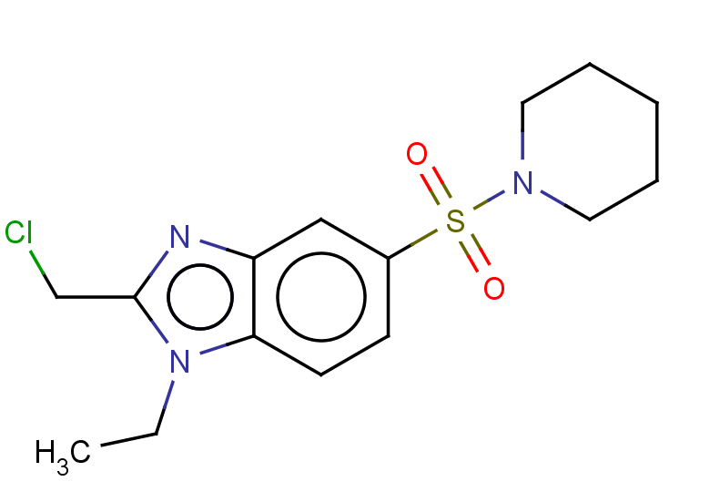 2-(chloromethyl)-1-ethyl-5-(piperidine-1-sulfonyl)-1H-1,3-benzodiazole