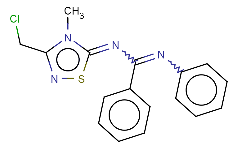 N-[3-(chloromethyl)-4-methyl-4,5-dihydro-1,2,4-thiadiazol-5-ylidene]-N'-phenylbenzenecarboximidamide
