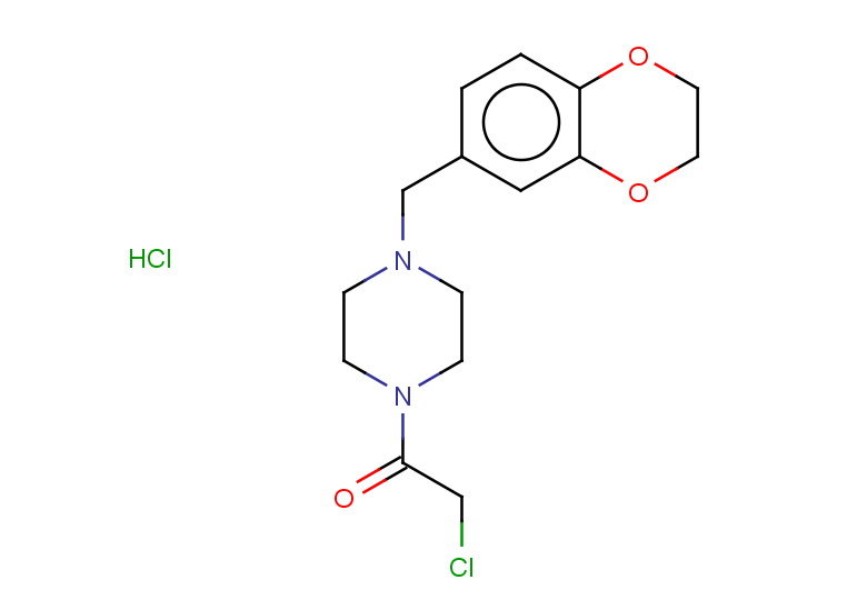 2-chloro-1-[4-(2,3-dihydro-1,4-benzodioxin-6-ylmethyl)piperazin-1-yl]ethan-1-one hydrochloride