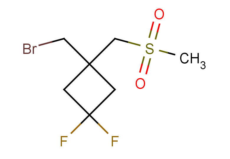 1-(bromomethyl)-3,3-difluoro-1-(methanesulfonylmethyl)cyclobutane