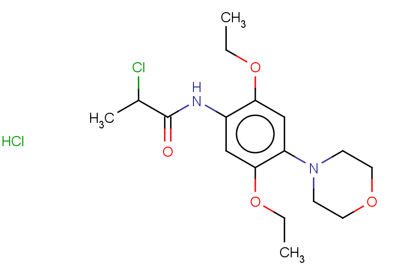 2-chloro-N-[2,5-diethoxy-4-(morpholin-4-yl)phenyl]propanamide hydrochloride