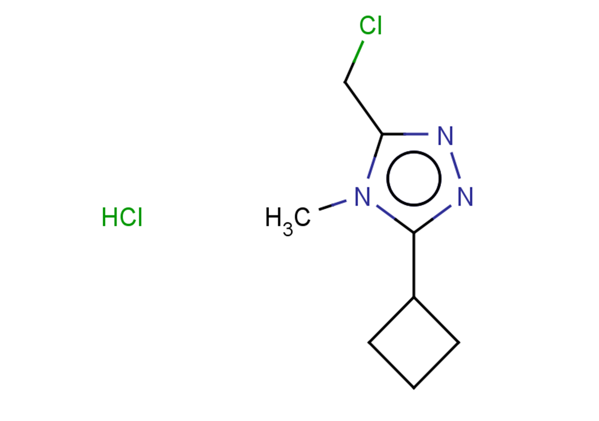 3-(chloromethyl)-5-cyclobutyl-4-methyl-4H-1,2,4-triazole hydrochloride