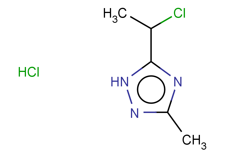 5-(1-chloroethyl)-3-methyl-1H-1,2,4-triazole hydrochloride