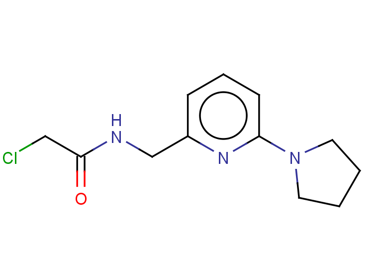 2-chloro-N-{[6-(pyrrolidin-1-yl)pyridin-2-yl]methyl}acetamide