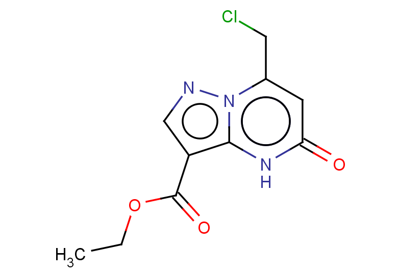 ETHYL 7-(CHLOROMETHYL)-5-OXO-4,5-DIHYDROPYRAZOLO[1,5-A]PYRIMIDINE-3-CARBO+