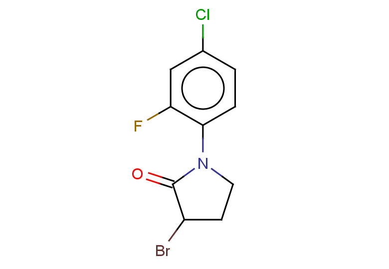 3-bromo-1-(4-chloro-2-fluorophenyl)pyrrolidin-2-one