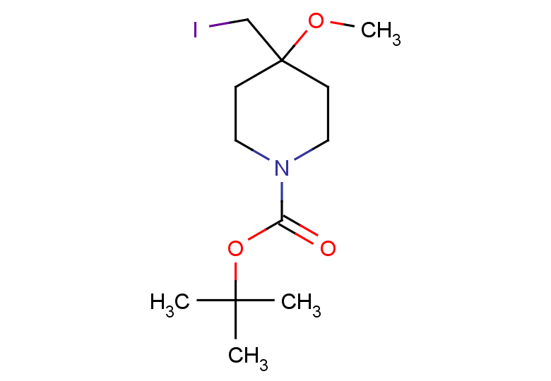tert-butyl 4-(iodomethyl)-4-methoxypiperidine-1-carboxylate