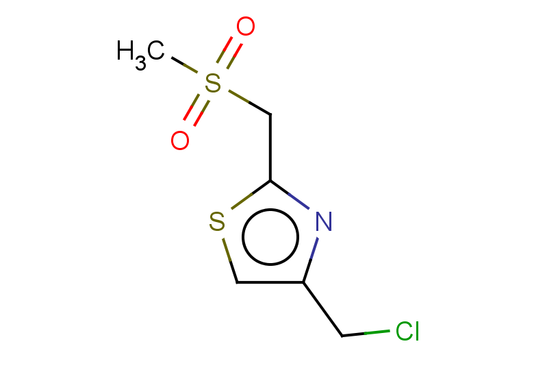 4-(chloromethyl)-2-(methanesulfonylmethyl)-1,3-thiazole