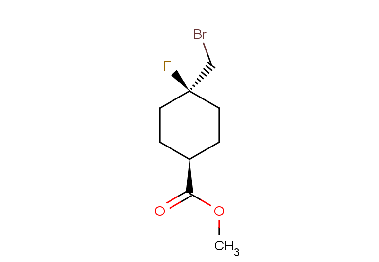 rac-methyl (1s,4s)-4-(bromomethyl)-4-fluorocyclohexane-1-carboxylate, trans