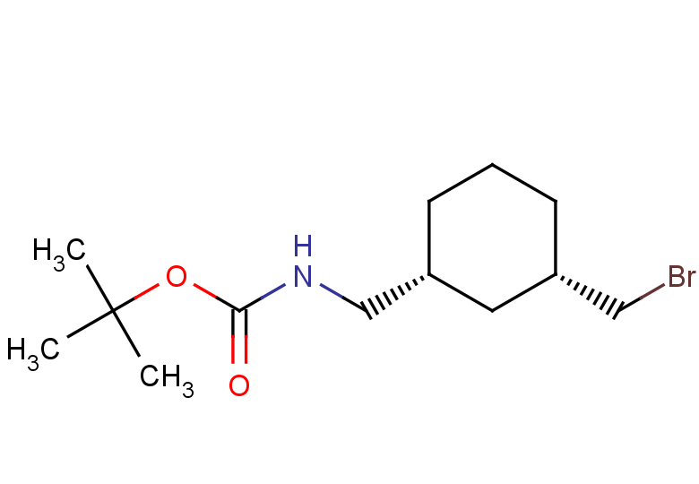 rac-tert-butyl N-{[(1R,3S)-3-(bromomethyl)cyclohexyl]methyl}carbamate, cis