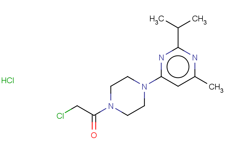 2-chloro-1-{4-[6-methyl-2-(propan-2-yl)pyrimidin-4-yl]piperazin-1-yl}ethan-1-one hydrochloride