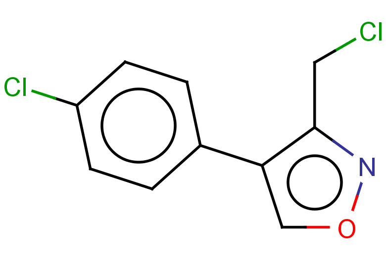 3-(chloromethyl)-4-(4-chlorophenyl)-1,2-oxazole