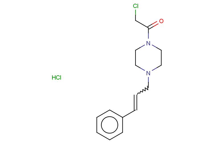 2-chloro-1-[4-(3-phenylprop-2-en-1-yl)piperazin-1-yl]ethan-1-one hydrochloride