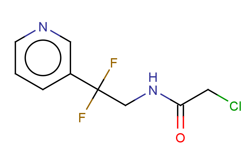 2-chloro-N-[2,2-difluoro-2-(pyridin-3-yl)ethyl]acetamide