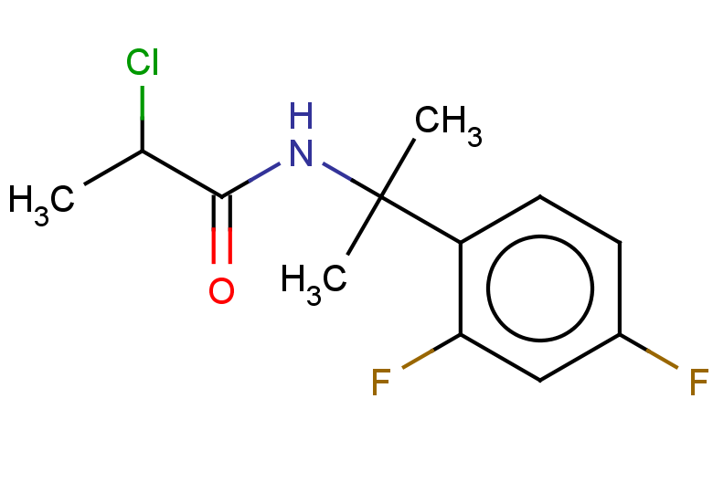 2-chloro-N-[2-(2,4-difluorophenyl)propan-2-yl]propanamide