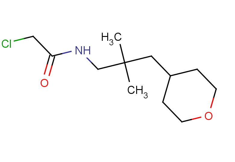 2-chloro-N-[2,2-dimethyl-3-(oxan-4-yl)propyl]acetamide