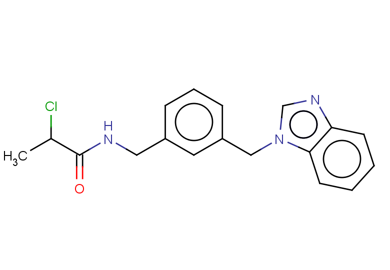 N-({3-[(1H-1,3-benzodiazol-1-yl)methyl]phenyl}methyl)-2-chloropropanamide