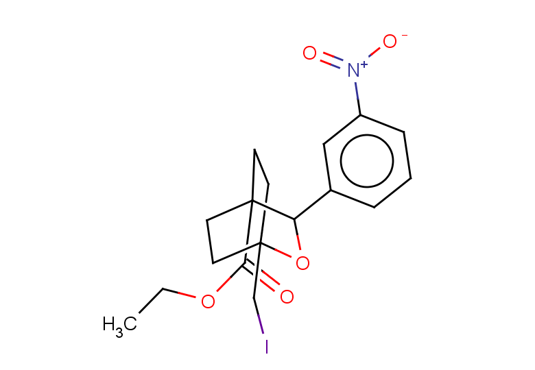 ethyl 1-(iodomethyl)-3-(3-nitrophenyl)-2-oxabicyclo[2.2.2]octane-4-carboxylate