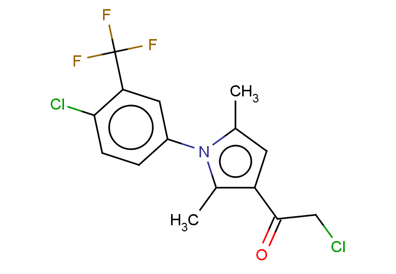 2-chloro-1-{1-[4-chloro-3-(trifluoromethyl)phenyl]-2,5-dimethyl-1H-pyrrol-3-yl}ethan-1-one