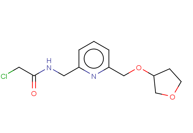 2-chloro-N-({6-[(oxolan-3-yloxy)methyl]pyridin-2-yl}methyl)acetamide