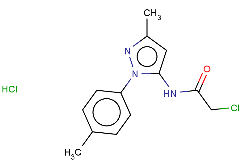 2-chloro-N-[3-methyl-1-(4-methylphenyl)-1H-pyrazol-5-yl]acetamide hydrochloride