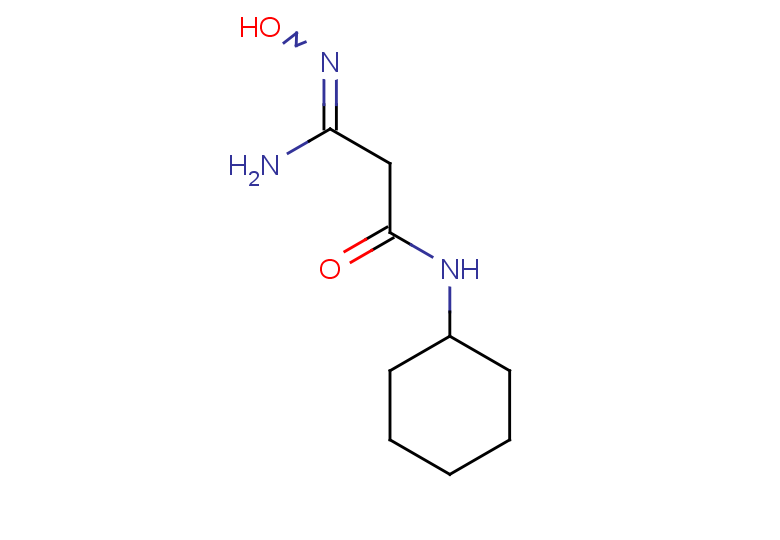 N-cyclohexyl-2-(N'-hydroxycarbamimidoyl)acetamide