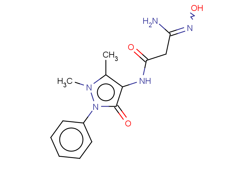 N-(1,5-dimethyl-3-oxo-2-phenyl-2,3-dihydro-1H-pyrazol-4-yl)-2-(N'-hydroxycarbamimidoyl)acetamide